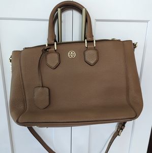 Tory Burch robinson pebbled square tote